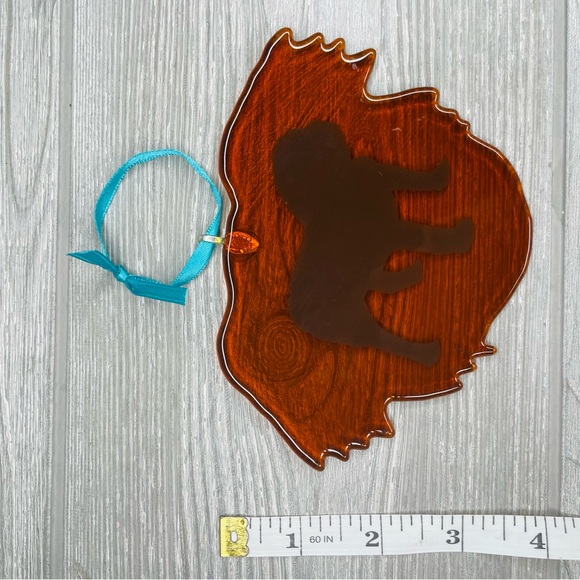 Stained glass sun catcher bull dog coaster decoration orniment handmade art - Picture 5 of 5